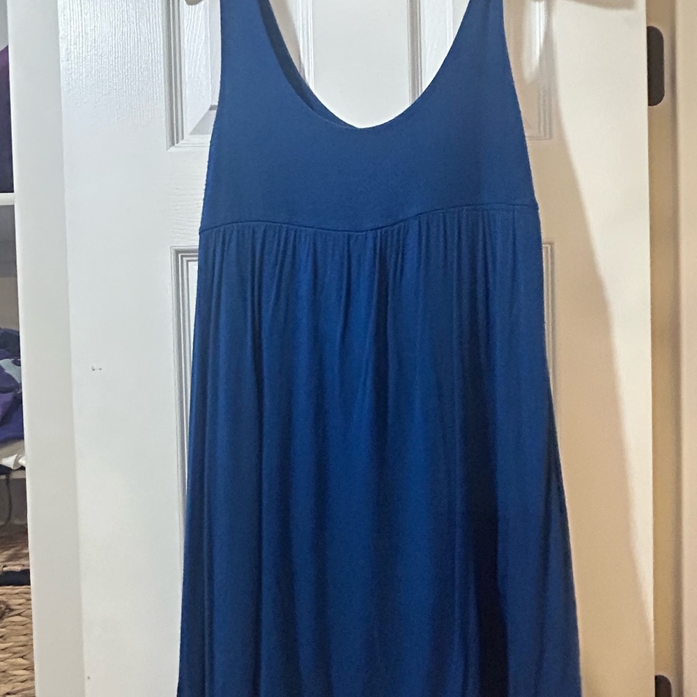 Elegant Blue Midi Dress